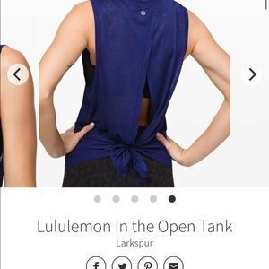 Lululemon in the open tank larkspur 10